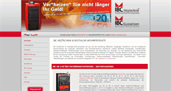 Desktop Screenshot of ibc-heiztechnik.de