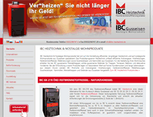 Tablet Screenshot of ibc-heiztechnik.de